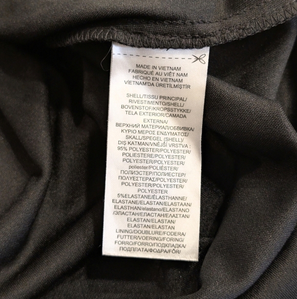 Lauren Ralph Lauren Black White Windowpane Plaid 3/4 Sleeve Dress Size 10 - Picture 6 of 6